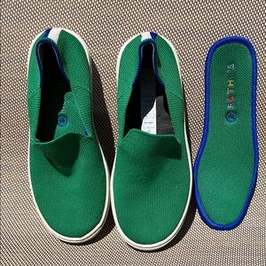 Rothy's Green Knit Slip-On Shoes